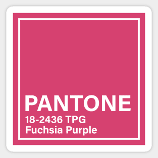 pantone 18-2436 TPG Fuchsia Purple Sticker